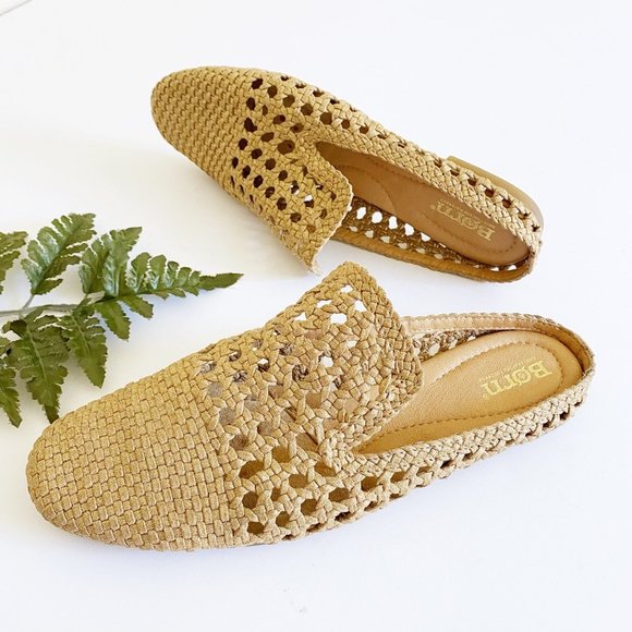 Born Shoes Born Cameo Woven Mule In Natural Fabric 9 Born Shoes Born Cameo Woven Mule In Natural Fabric 9